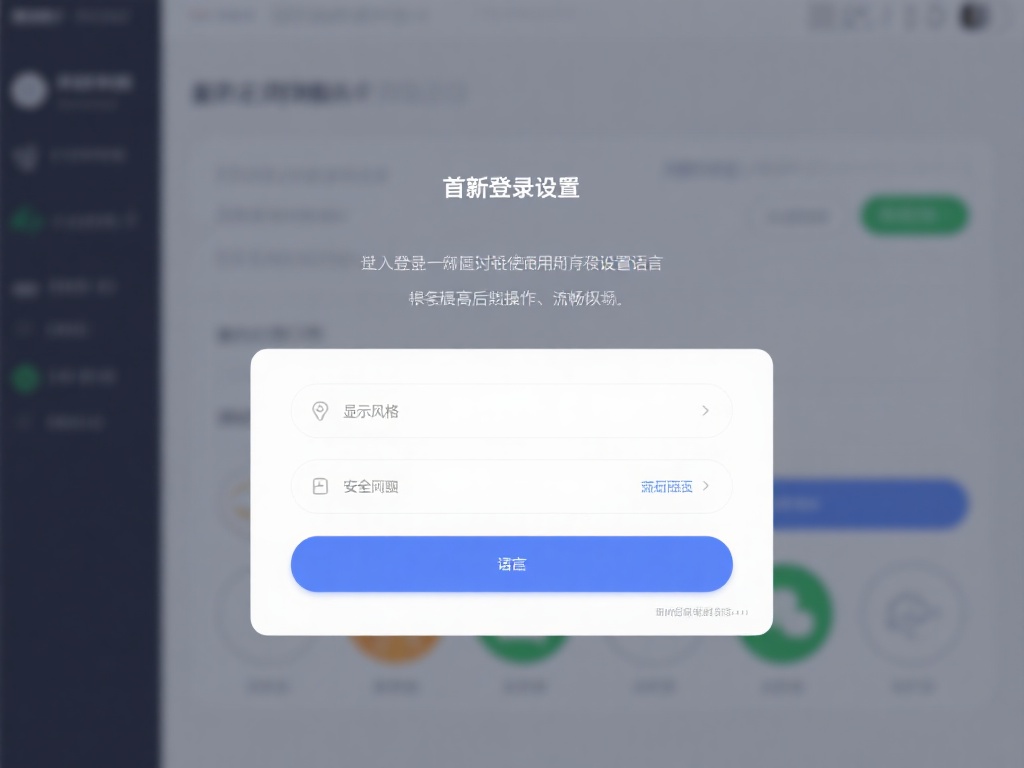 首次登录设置偏好选项
初次登录时，建议根据使用喜