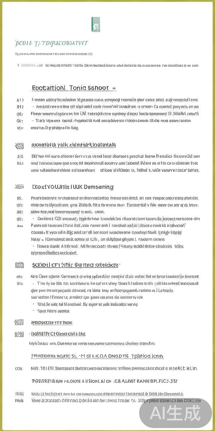 这是体现个人基本信息和专业背景的重要资料。简历应详